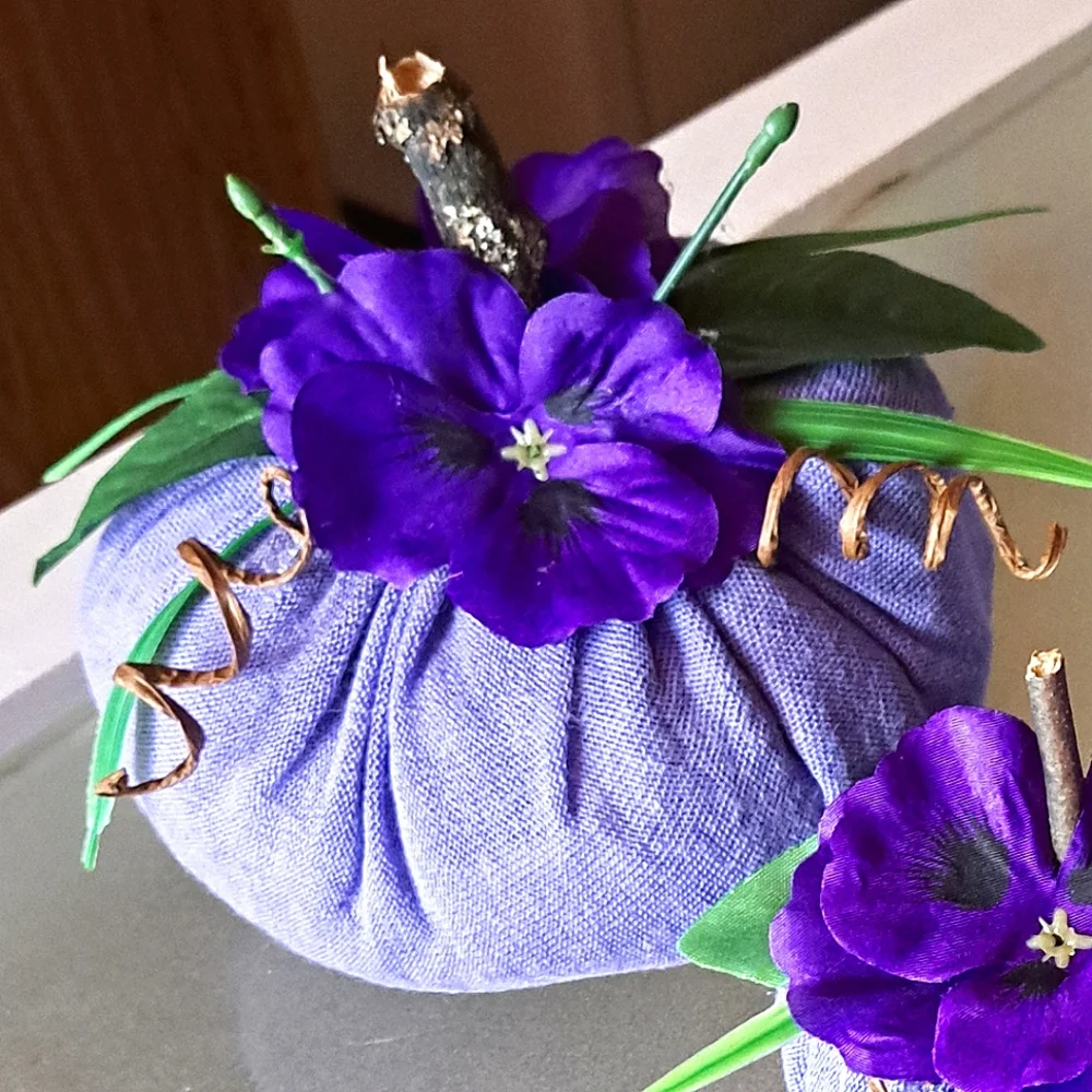 3 Decorative Pumpkins Large Ones 18" Around - Picture 3 of 4